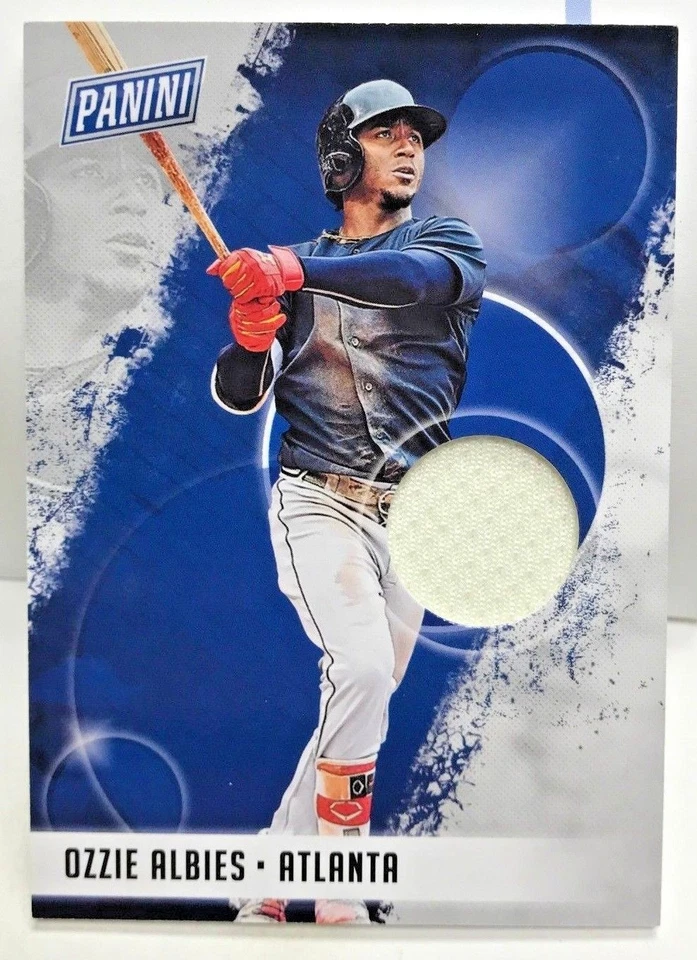 Ozzie Albies 2018 Panini The National Silver Pack Promo RC Jersey Patch - BRAVES - Image 1 of 2