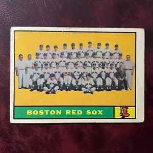 1961 Topps Set BOSTON RED SOX TEAM FOTO CARD #373 - VG/VG-EX - Foto 1 di 2