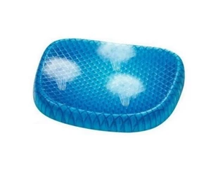 CUSCINO GEL CONFORTEVOLE ANTIDECUBITO CON FODERA ANTISCIVOLO CASA UFFICIO AUTO - Foto 1 di 7