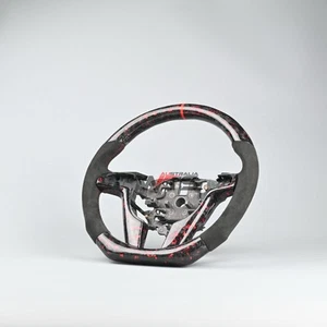 Red Flake Style Forged Carbon Steering Wheel For Holden Ve HSV VE Pontiac G8 GXP - Picture 1 of 5