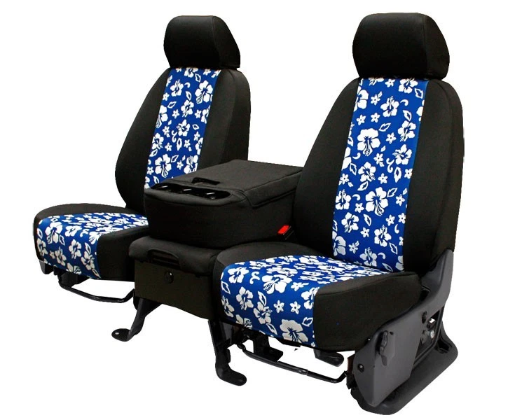 Fundas de asiento de coche CalTrend para Volkswagen EuroVan 2000-2003 azul Hawaii Foto 1 de 4