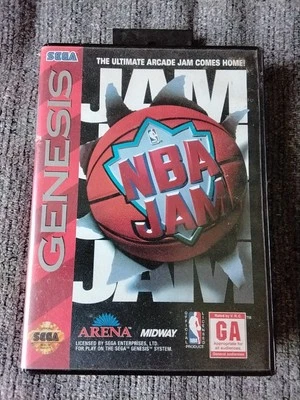 NBA Jam (Sega Genesis, 1994)  Complete CIB w/ Manual ~ Tested. SEE PHOTOS  - Image 1 of 4