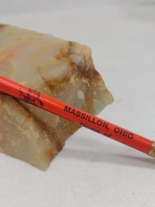 Lápiz de madera sin afilar Massillon Ohio Hogar de los Tigres de colección - Imagen 1 de 5