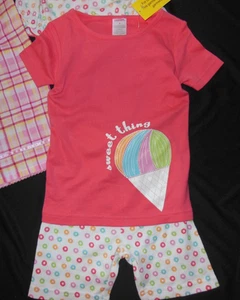 Gymboree Sweet Things Shorts Top Pajamas Set NWT Sz5 - Picture 1 of 1