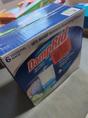 DampRid Fresh Scent Hanging Moisture Absorber - Eliminates Odor & Mold - 6 Bags - Image 1 of 3