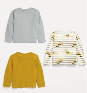 Neu Old Navy Kleinkind 2T 3er Pack Langarm Thermoshirts mehrfarbig Jungen - Bild 1 von 1