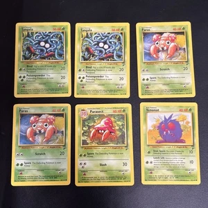 Pokemon Card Set 2: 1x Parasect + 2x Paras + 1x Venonat + 2x Tangela - Picture 1 of 5