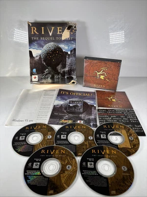 RIVEN: The Sequel to Myst - Windows PC CD ROM Game - Big Box Vintage Windows 95 - Image 1 of 4