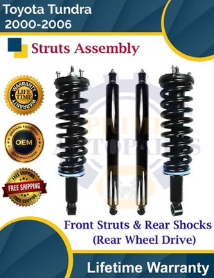 Puntales delanteros y amortiguadores traseros OE para Toyota Tundra 2000-2006 2x2 garantía de por vida Foto 1 de 4