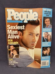PEOPLE MAGAZINE  DECEMBER 2, 2002 FEATURING BEN AFFLECK - SEXIEST MAN ALIVE - Picture 1 of 10