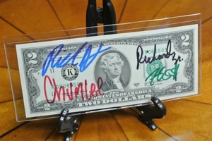 PAWN STARS Gold & Silver PawnShop OLD MAN Rick CHUMLEE Big Hoss FIRMADO 2 dólares - Imagen 1 de 1