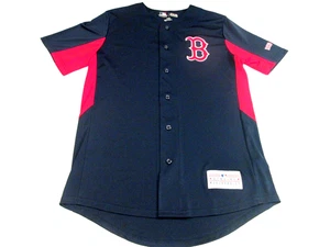 MLB Boston Red Sox Trikot Herren Medium TX3 cool genäht Logo Knopfleiste Replica NEU - Bild 1 von 12