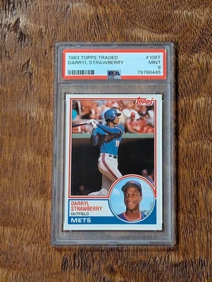 1983 TOPPS TRADED #108T DARRYL STRAWBERRY RC METS PSA 9 - Image 1 of 2