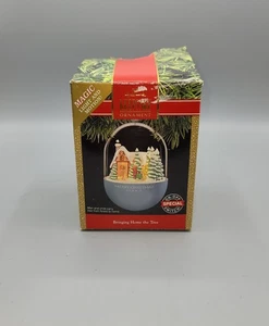 Vintage Hallmark Magic Keepsake Christmas Ornament Bringing Home the Tree 1991 - Picture 1 of 4