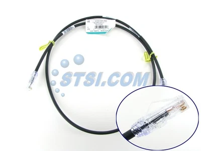 Panduit UTP28X3BL Cat6a 28awg Network Patch Cable, 3 Ft Black ~STSI - Image 1 of 4