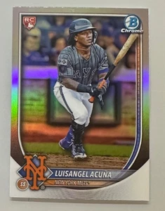 2025 Bowman Chrome Luisangel Acuna RC Red Rookie Redemption #32 Mets - Bild 1 von 2