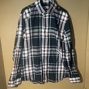 Black Express Botton Up Long Sleeve Shirt Size XL - Picture 1 of 12