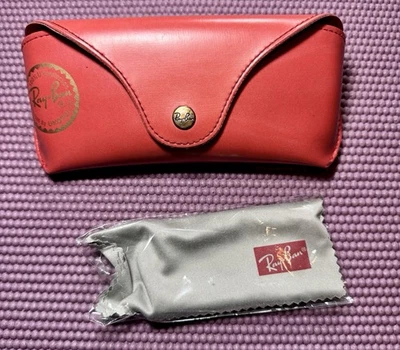 Ray Ban Unisex Red Sunglasses Soft Case With cloth  Preowned - Image 1 of 2