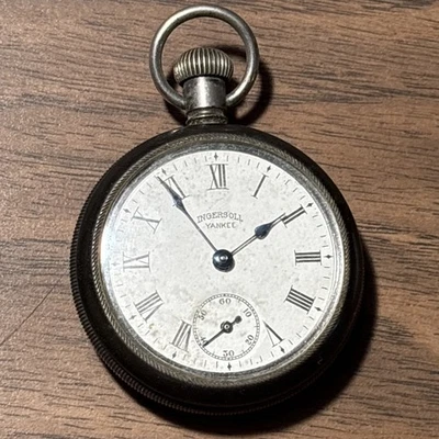 Reloj Bolsillo Ingersoll Yankee Vintage Piezas o Reparación Foto 1 de 3