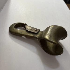 Morsetto CORDA DI FIENO in ottone vintage strumento agricolo - Foto 1 di 5