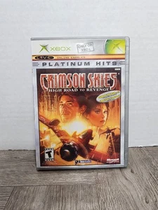 Crimson Skies (Xbox originale) etichetta nera CIB COMPLETO E TESTATO - Foto 1 di 4