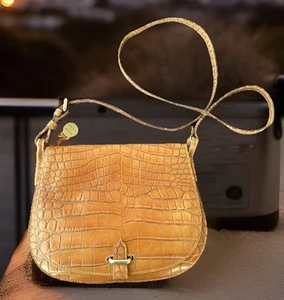 Dooney & Bourke Umhängetasche Kroko-Prägung Made In Italy b7 - Bild 1 von 13