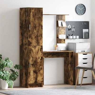 Computertisch mit Regalen & Schränken - Wende Home Office Aufbewahrung Arbeitsplatz - Bild 1 von 4