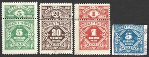Mexico HILAZA Y TEJIDOS 1900-1901 Revenue Group #HT 48A-HT 51B CV $21.00 - Picture 1 of 1
