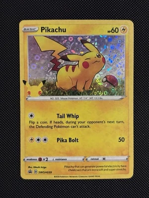Pokemon General Mills Pikachu SWSH039 25 Aniversario Estampado Promo Casi Nuevo/Como Nuevo Foto 1 de 4