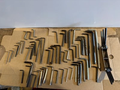 Bundle Of Allen Hex Wrench Keys L Shaped DIY Tool Multipurpose Various Size  - Image 1 of 4