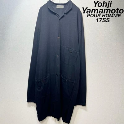 17SS Yohji Yamamoto Pour Homme Long cardigan jacket coverall - Image 1 of 4