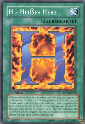 YuGiOh H - Heißes Herz EOJ-DE038 Common NM unl. - Bild 1 von 2
