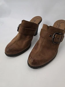 BOC Born Concept Women's Brown Leather Mule Clogs Size 8 - Picture 1 of 10