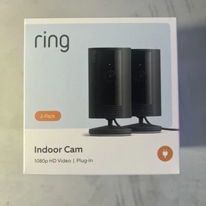 Ring - 2-Pack Indoor Plug-In 1080p Security Camera (2nd-Gen) BLACK Priv... - Picture 1 of 4