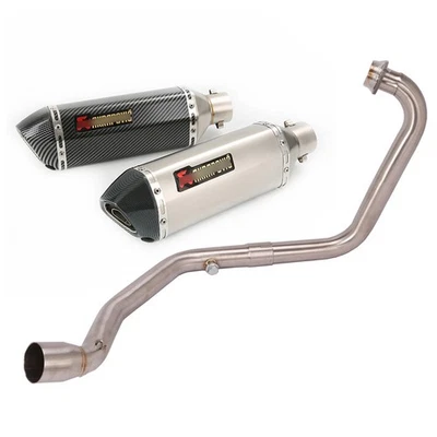 Silenciadores de tubo delantero de 51 mm sistema de escape deslizable para Suzuki Gixxer 250 2020-2024 Foto 1 de 4