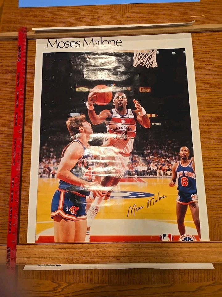 Marketcom Sports Illustrated Moses Malone Washington Bullets - Image 1 of 4