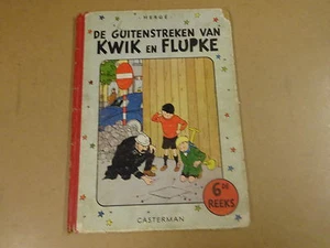 STRIP 1° DRUK HARDCOVER UIT 1954 / HERGÉ - DE GUITENSTREKEN VAN KWIK EN FLUPKE 6 - Picture 1 of 1
