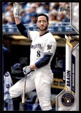 2020 Topps Series 1 Base #347 Ryan Braun - Milwaukee Brewers