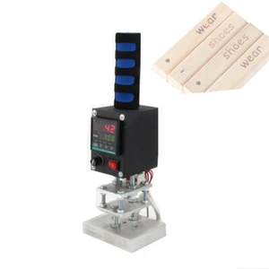 8*10CM Manual LOGO Hot Foil Stamping Branding Embossing Machine Leather Printer - Picture 1 of 8
