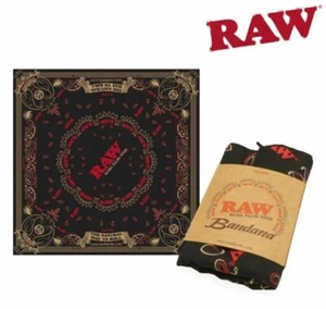 BUFANDA RAW Bandana algodón unisex edición limitada de rollo de forma natural papel rodante - Imagen 1 de 3