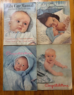 Congratulations & Baby Care Manual Published by Parents Magazine VTG Baby Ads - Image 1 of 4