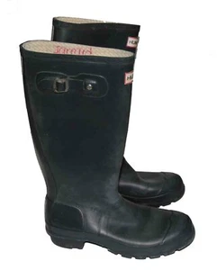 Youth Kids Hunter Boots Gray Rubber Rain Boots Girls Size 6 US - Picture 1 of 3