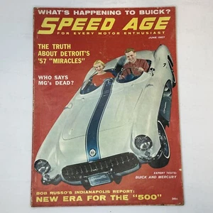 Speed Age Magazine giugno 1957 What Happened to Buick? New Era per la vette ""500 - Foto 1 di 7