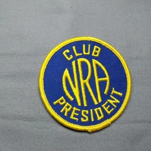 NRA Blue Gold Club President 3" rundes Tuch Aufnäher - Bild 1 von 2