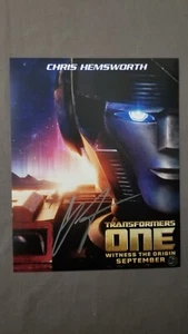 Chris Hemsworth Transformers One foto firmata autografata 8x10 - AUTO con certificato di autenticità - Foto 1 di 2
