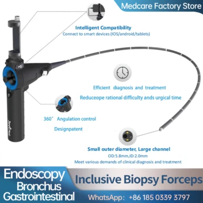 Эндоскопия желудочно-кишечного тракта бронхуса с включенными биопсийными щипцами для рулевого управления 360° - Изображение 1 из 4