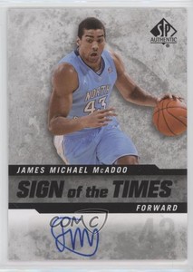 2014 SP Authentic Sign of the Times James Michael McAdoo #SOT-JM Rookie Auto RC
