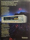 Tuner récepteur lecteur d'ordinateur Technics composant stéréo vintage impression annonce 1984