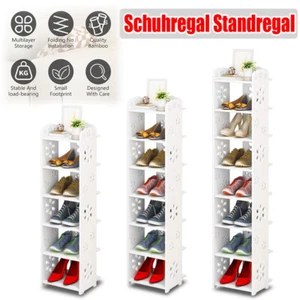 8 Ebenen Freistehend Schuhregal hoch schuhablage Platz Sparen Schuhaufbewahrung - Bild 1 von 39