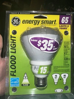 GE Indoor Floodlight Model 47478 NEW SEALED 750 lumens/15-65 Watt Energy Smart - Image 1 of 2